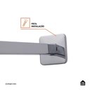 Ver imagem 4 de Kit Chuveiro Quadrado de Parede Tucuruí com Desviador Mundaú e Ducha Manual Jaci Pingoo.casa -