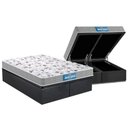 Ver imagem 1 de Cama Box Baú King: Colchão Anatômico Probel D45 / Ep Guarda Costas Próextreme Double Face+ Base