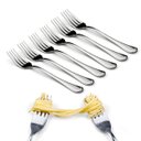 Ver imagem 1 de Kit 6 Garfos Aço Inox Talher Mesa Cozinha Buffet Restaurante