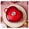 Panela Coração Baixa 20cm Oficial Le Creuset Vermelha - 6