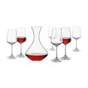 Ver imagem 1 de Bohemia Sandra Jg Decanter/taças 26,5x18,5x44,5cm 1,5l/350ml Cristal Transp 7pç