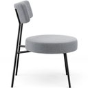 Ver imagem 2 de Kit 02 Poltronas Decorativas para Sala de Estar Base Fixa Londres L02 Bouclê Cinza - Lyam