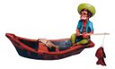 Ver imagem 1 de Boneco de Barro Pescador Barco Peixe Mar Praia
