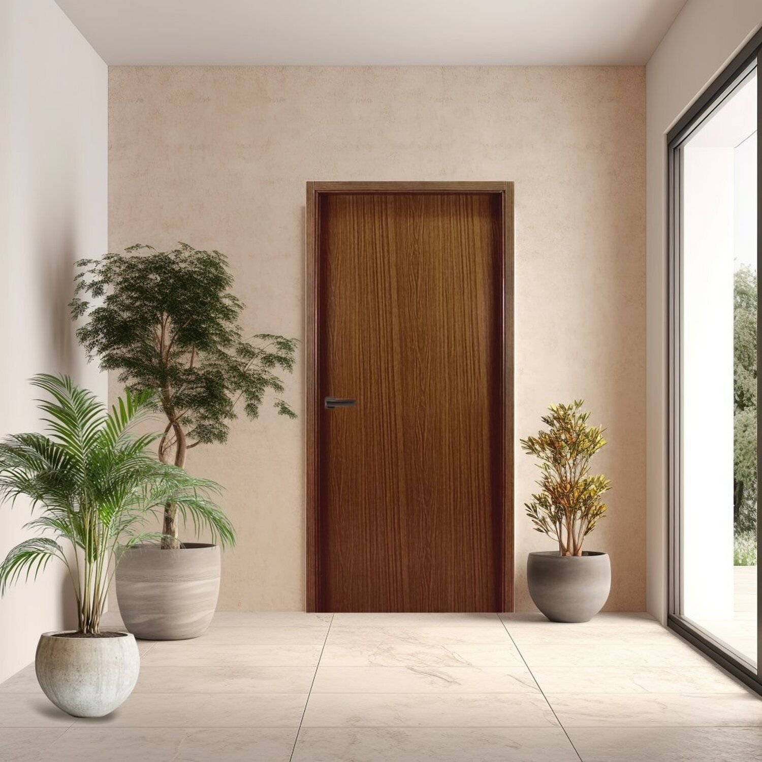 Folha de Porta em Madeira Lisa 210x90x3,5cm Gitale Portas