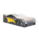 Ver imagem 3 de Cama Infantil Carro Raios Chumbo com Colchão MDF Branco Casah
