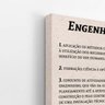 Engenharia Dicionário Minimalista Quadro Canvas 60x40cm - 3