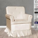 Ver imagem 1 de Poltrona Amamentação Laura Suede Cappuccino - Lm Decor