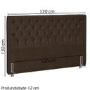 Ver imagem 4 de Cabeceira Queen 160 cm Firezz Veludo SL 942 Peer