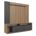 Ver imagem 1 de Home Rack e Painel para Tv até 75 Polegadas com Iluminação Led Reims Grafite