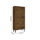 Ver imagem 3 de Sapateira Organizadora 3 Portas 1 Gaveta Italia Ferrara - Rede Móveis