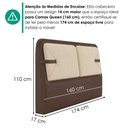 Ver imagem 3 de Cabeceira Queen 160 cm Malu com Frame Linho Tca 210 Corino Tcs 721 Peer