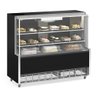 Vitrine Refrigerada Ar Forçado GPFA-140R PR Preta Linha Aurora Gelopar Vidro Reto 1.40m 220V - 1