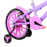 Bicicleta Infantil Aro 16 Nylon + Kit Proteção Lilás e Rosa - 7