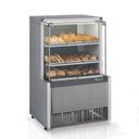 Ver imagem 1 de Vitrine Estufa MEQA-075R TI Tipo Inox Linha Aurora Gelopar Vidro Reto 0.75m 220V