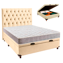 Ver imagem 1 de Cama Box Bau + Colchão Casal D23 D23 Inducol + Cabeceira Estofada