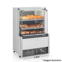 Ver imagem 1 de Vitrine Estufa MEQA-140R BR Branca Linha Aurora Gelopar Vidro Reto 1.40m 110V