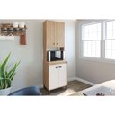 Ver imagem 1 de Paneleiro de Cozinha Torino C/ 4 Portas 63cm Mel/off White - Movelbento