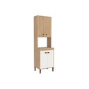 Ver imagem 2 de Paneleiro de Cozinha Torino C/ 4 Portas 63cm Mel/off White - Movelbento