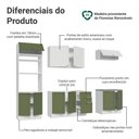 Ver imagem 4 de Armário de Cozinha Completa 270 Cm Vik Madesa