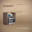 Ver imagem 3 de Nicho para Cozinha Cannes sem Portas sem Gavetas MDP 60cm Mercado Das Prateleiras