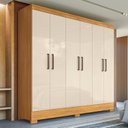 Ver imagem 1 de Guarda-roupa Solteiro 6 Portas 2 Gavetas Verso