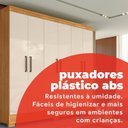 Ver imagem 5 de Guarda-Roupa Solteiro 6 Portas 2 Gavetas Verso Marrom/Cinamon/Off White
