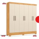 Ver imagem 3 de Guarda-roupa Solteiro 6 Portas 2 Gavetas Verso