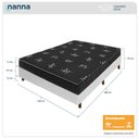 Ver imagem 3 de Cama Box Branca + Colchão Viúva Salta Liso Espuma D23 128x188x54cm