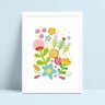 Quadro Quadro Decoração Infantil desenho flores - 1