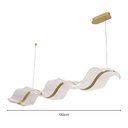 Ver imagem 4 de Lustre Pendente Skylight Sinuous 4023 G Led Bivolt Dourado