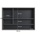 Ver imagem 5 de Armário de Banheiro com Espelho 90cm 3 Portas 1 Nicho Bari Ba1095gf Grafite - Art In Móveis