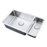 Cuba De Cozinha De Aço Inox 1mm Escovado F203g 76x45x20 Cm Aço Escovado - 2