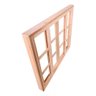 Janela Vitro de Madeira 100x120x12 Modelo Quadriculado - 2