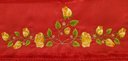 Ver imagem 3 de Toalha Bordada Lavabo De Mão Rosas e Ramos com Guipir. Cor Vermelho. Marca Dohler. Artesanalle