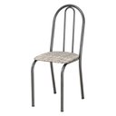 Ver imagem 3 de Kit 4 Cadeiras de Cozinha Califórnia Estampado Rattan Bege Pés de Ferro Preto - Pallazio