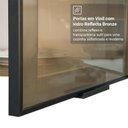 Ver imagem 7 de Kit 4 Armários Aéreos de Cozinha 120 cm Rustic/Preto Vidro Reflecta Bronze Vinil Madesa