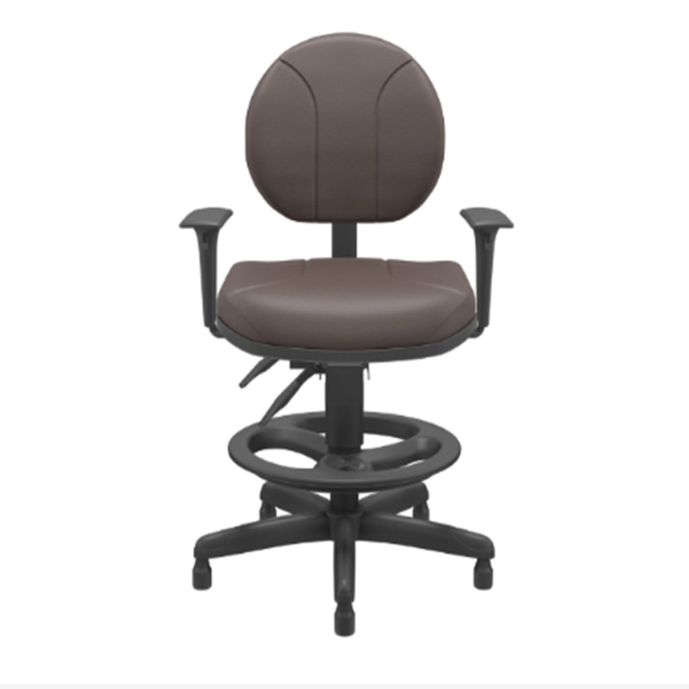 Cadeira caixa executiva backplax new plus - marron café Plaxmetal