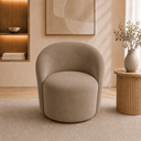 Ver imagem 1 de Poltrona Yara Decorativa Orgânica para Sala Suede Estofada