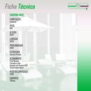 Ver imagem 6 de Kit 6 Cadeiras Nice Alumínio Tricô Náutico Assento Estofado Impermeável Preto e Branco