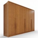 Ver imagem 2 de Guarda-Roupa Casal com 6 Portas e 6 Gavetas Multimóveis Crnvh-GRP145 Cinamomo