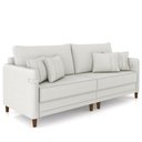 Ver imagem 2 de Sofá 3 Lugares Sala de Estar Living 232cm Asbury K01 Bouclê Creme - Lyam Decor
