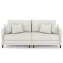 Ver imagem 3 de Sofá 3 Lugares Sala de Estar Living 232cm Asbury K01 Bouclê Creme - Lyam Decor