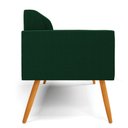 Ver imagem 6 de Sofá 2 Lugares Namoradeira Pé Palito Castanho Marisa Bouclê Verde D03 - D’Rossi