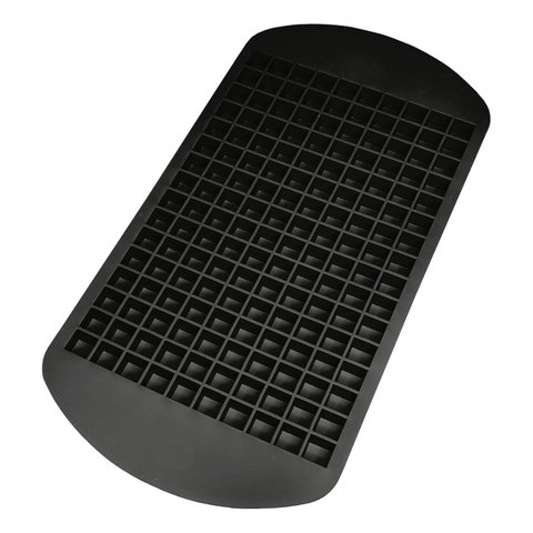 Forma de Gelo em Silicone 160 Mini Cubos Perfeitos para Drinks Sucos:preto