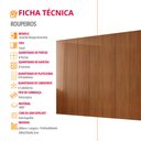 Ver imagem 7 de Guarda Roupa Casal Atacama Mdf 8 Portas 8 Gavetas e 4 Prateleiras Moderna Mobília