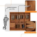 Ver imagem 5 de Guarda Roupa Casal Atacama Mdf 8 Portas 8 Gavetas e 4 Prateleiras Moderna Mobília