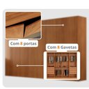 Ver imagem 4 de Guarda Roupa Casal Atacama Mdf 8 Portas 8 Gavetas e 4 Prateleiras Moderna Mobília