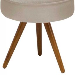 Puff Decorativo Julia Redondo Suede - Bege - 3