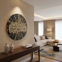 Ver imagem 1 de Quadro Redondo Decorativo Religioso em 3d a Última Santa Ceia de Jesus Mdf 4 Camadas
