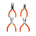Ver imagem 1 de Kit 4 Peças Alicates Artesanato Ferramenta Bijuteria Bico Curvo Corte Universal